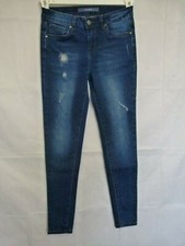 Most Wanted Women’s Jeans Stretch Skinny Distressed Ripped Look Navy Size 3