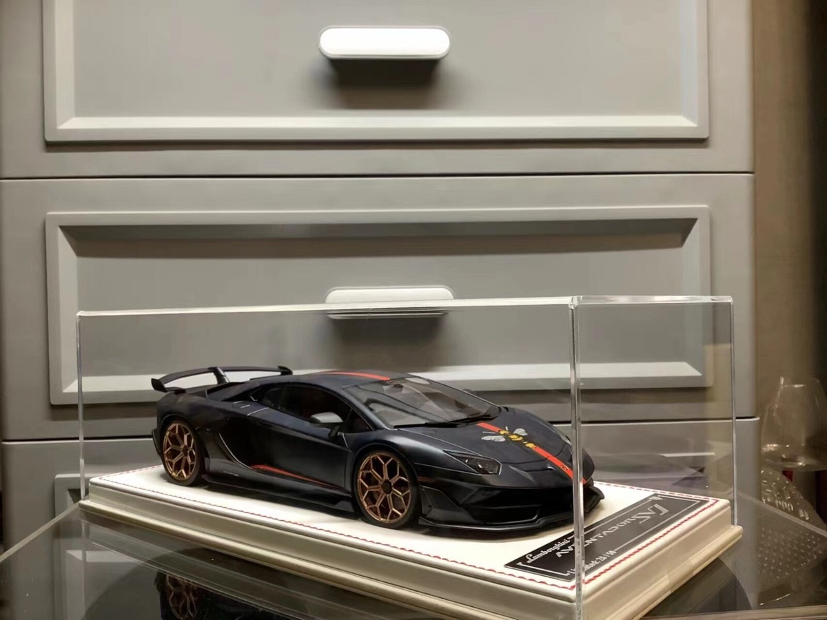 Lamborghini Aventador SVJ (Black/ Gucci) [Davis & Giovanni] 1/18