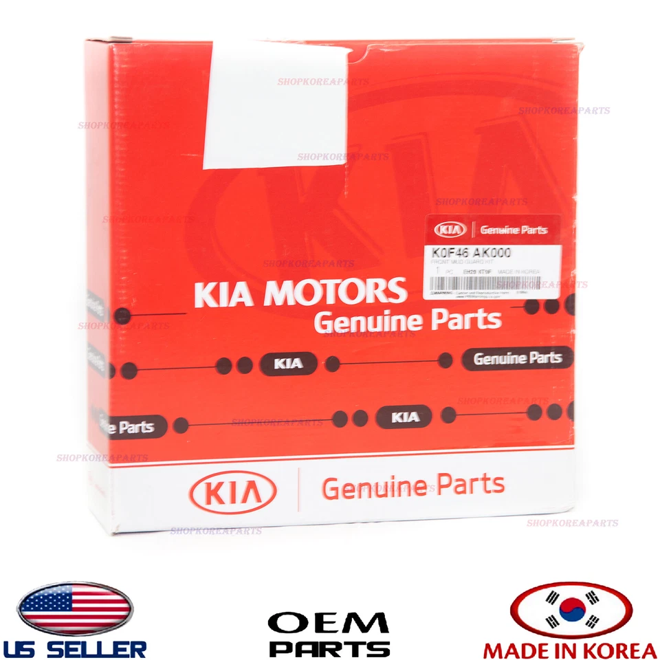 Protectores de barro genuinos aletas protector contra salpicaduras DELANTERO 2 piezas ⭐OEM⭐ KIA SOUL 2020-2022 Foto 4 de 4