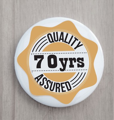 70. Geburtstag Anstecker 70 Anstecker Qualitätsgesichert Retro 70 Pin Anstecker Button