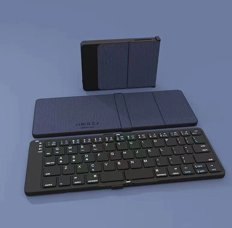 foldable Wireless Bluetooth keyboard Rechargeable ultrathin Portable mini mute - Image 3 of 4