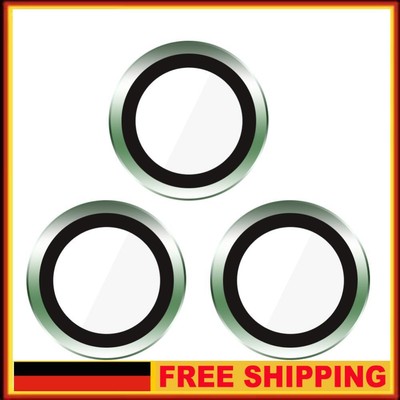 3pcs Camera Lens Protector for iPhone 13 Pro/Max Ring Glass Film (Green) DE