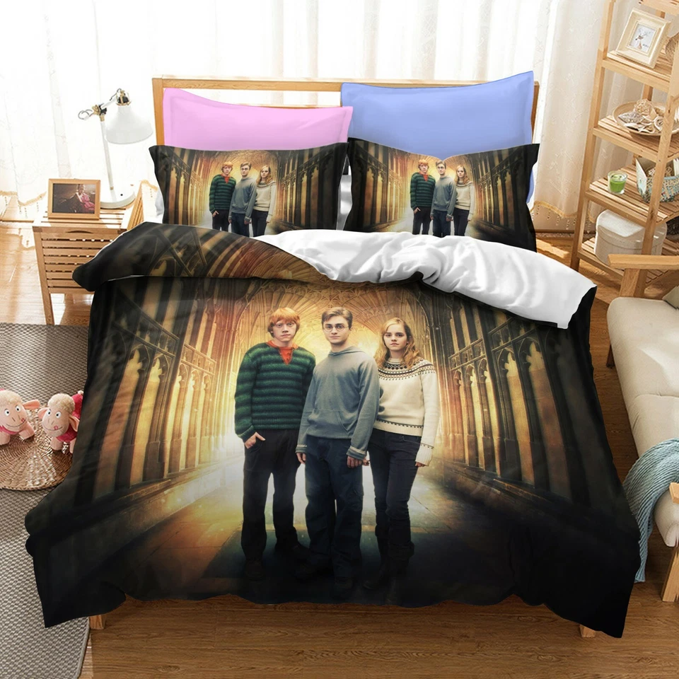 Juego de funda edredón cama individual/doble/queen/rey colección Harry Potter #4 Foto 2 de 4