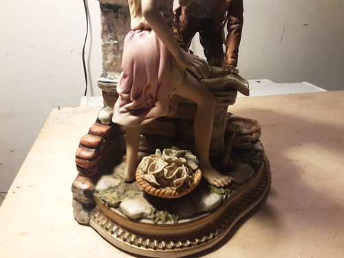 NATURALIST SIGNED CAPODIMONTE PORCELAIN SIZE 27X19X28 EXCELLENT CONDITION - Picture 18 of 22