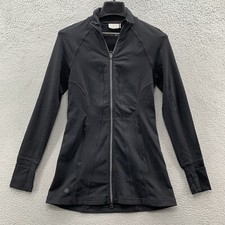 Athleta Women s Size XS Hooded Pockets Thumbholes Full Zip Jacket Logo RN 54023