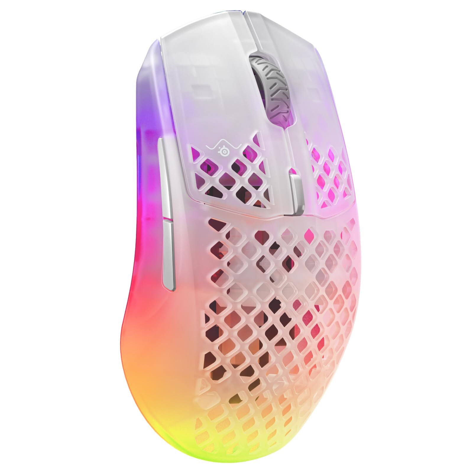 SteelSeries Aerox 3 Wireless RGB Gaming Mouse with Ultra-Lightweight Holey Design, 18K DPI TrueMove Air Sensor, and Long Battery Life