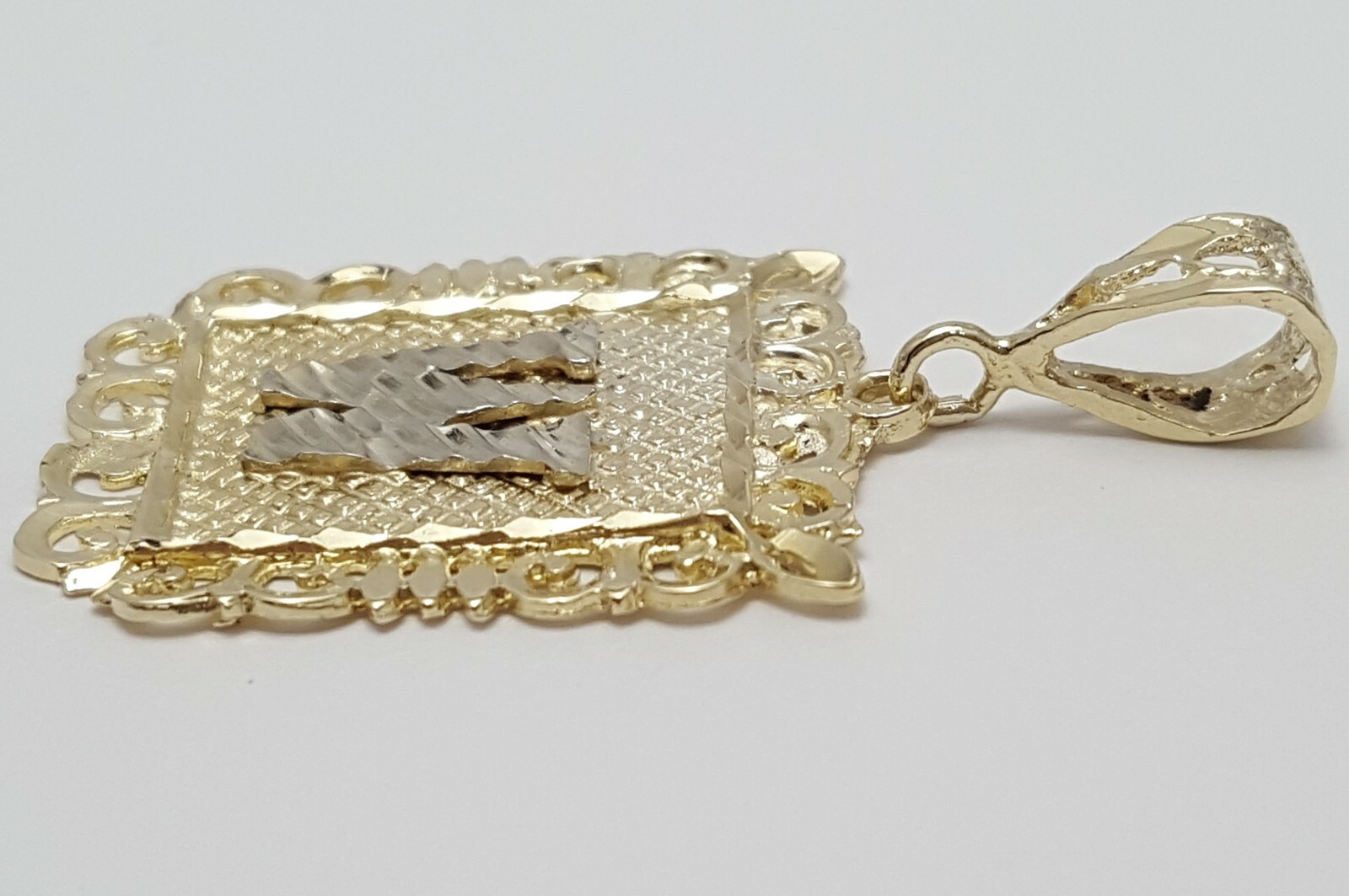 Beautiful 14K Karat Solid Two Tone Multi Tone Des… - image 4