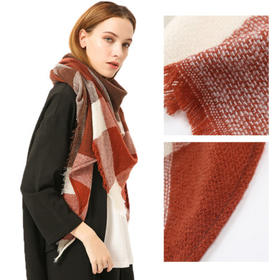 XXL KARO SCHAL TARTAN SCARF PLAID BLOGGER KARIERT WINTER TUCH GLENCHECK HERBST R