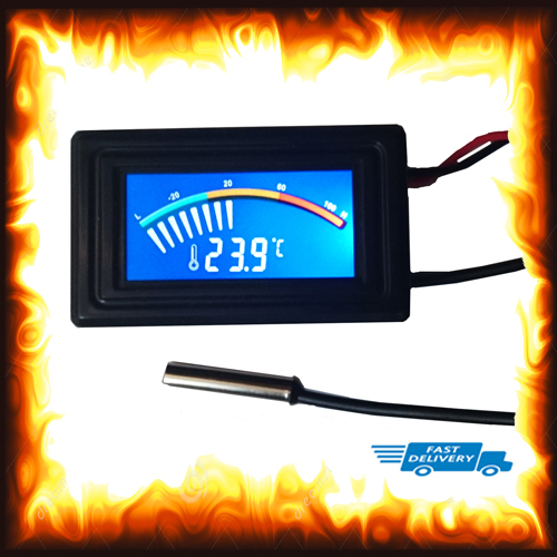 Digital Intercooler Supercharger Temperature Gauge Sensor Air Charge