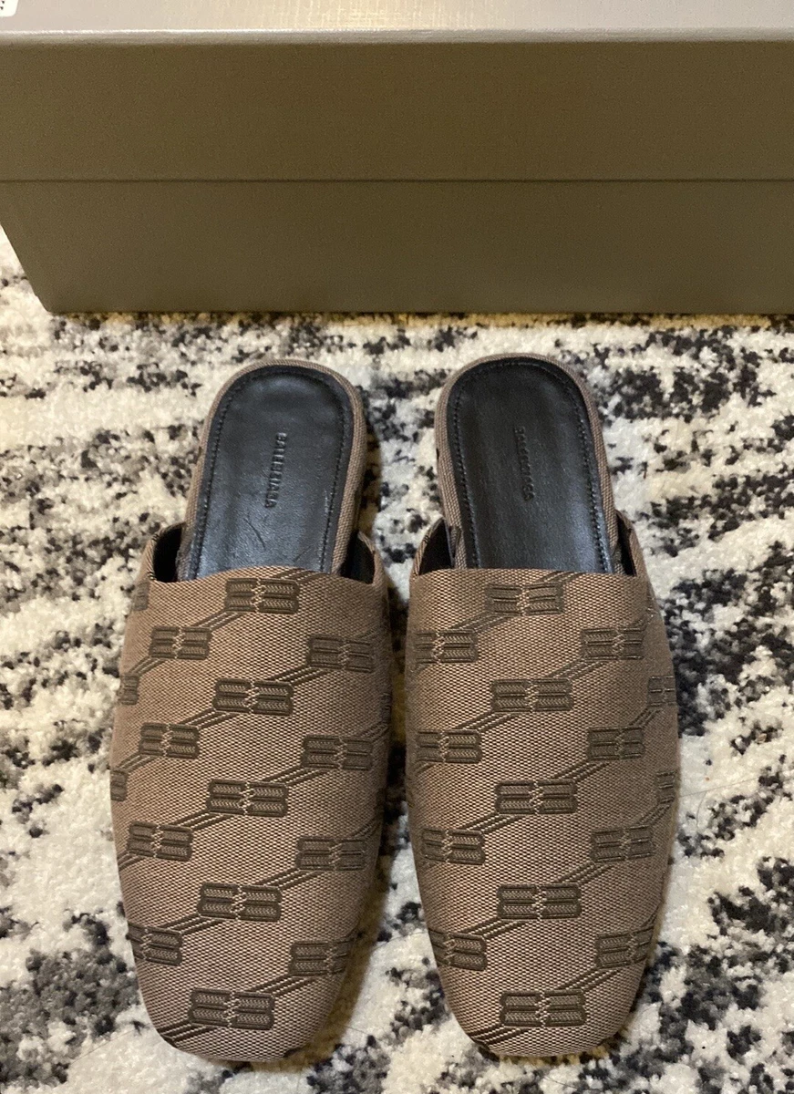 Balenciaga Cosy Monogram Mules on SALE