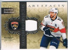 2021-22 ARTIFACTS TREASURED SWATCHES JONATHAN HUBERDEAU FLORIDA PANTHERS #TS-JH