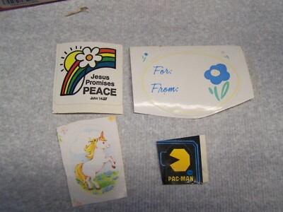 VINTAGE STICKER LOT 4 STICKERS TOTAL LOT A-87 | eBay