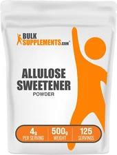 BulkSupplements Allulose Crystalized Powder - Low Calorie Sweetener