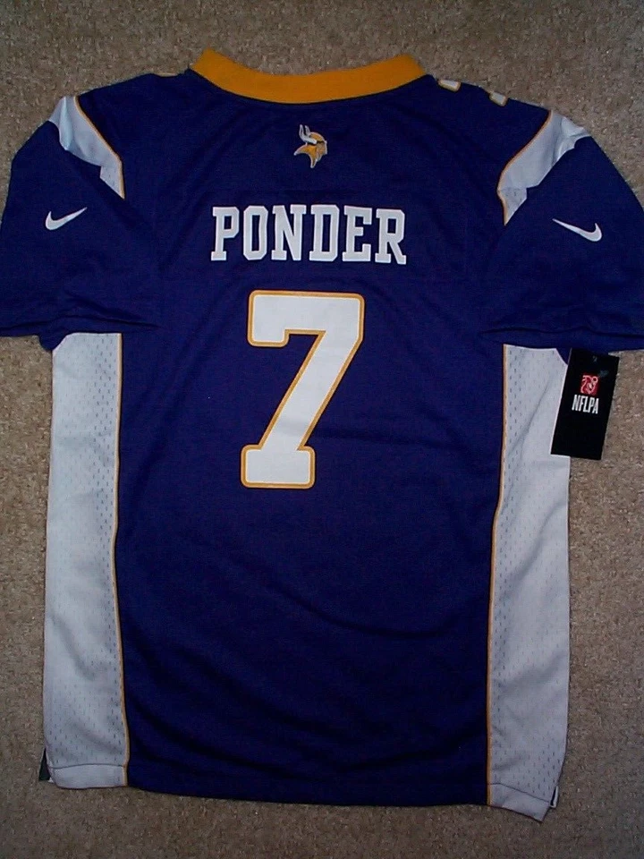Nike Minnesota Vikings CHRISTIAN PONDER NFL Jersey JUVENTUD NIÑOS NIÑOS NIÑOS (xl Foto 2 de 2