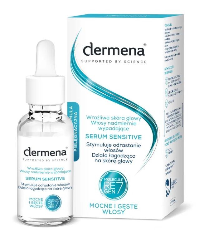Dermena Supported By Science Sensitive Serum stimulating hair regrowth 50ml - Image 3