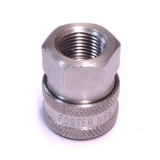 Foster 38FSS ST Series 3/8" Female NPT Steel Quick Couplers Straight Thru FST