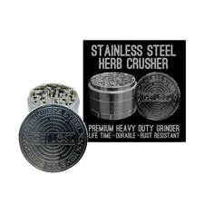 Stainless Steel Herb Grinder (Silver) Portable Herb Grinder with Magnetic Lid