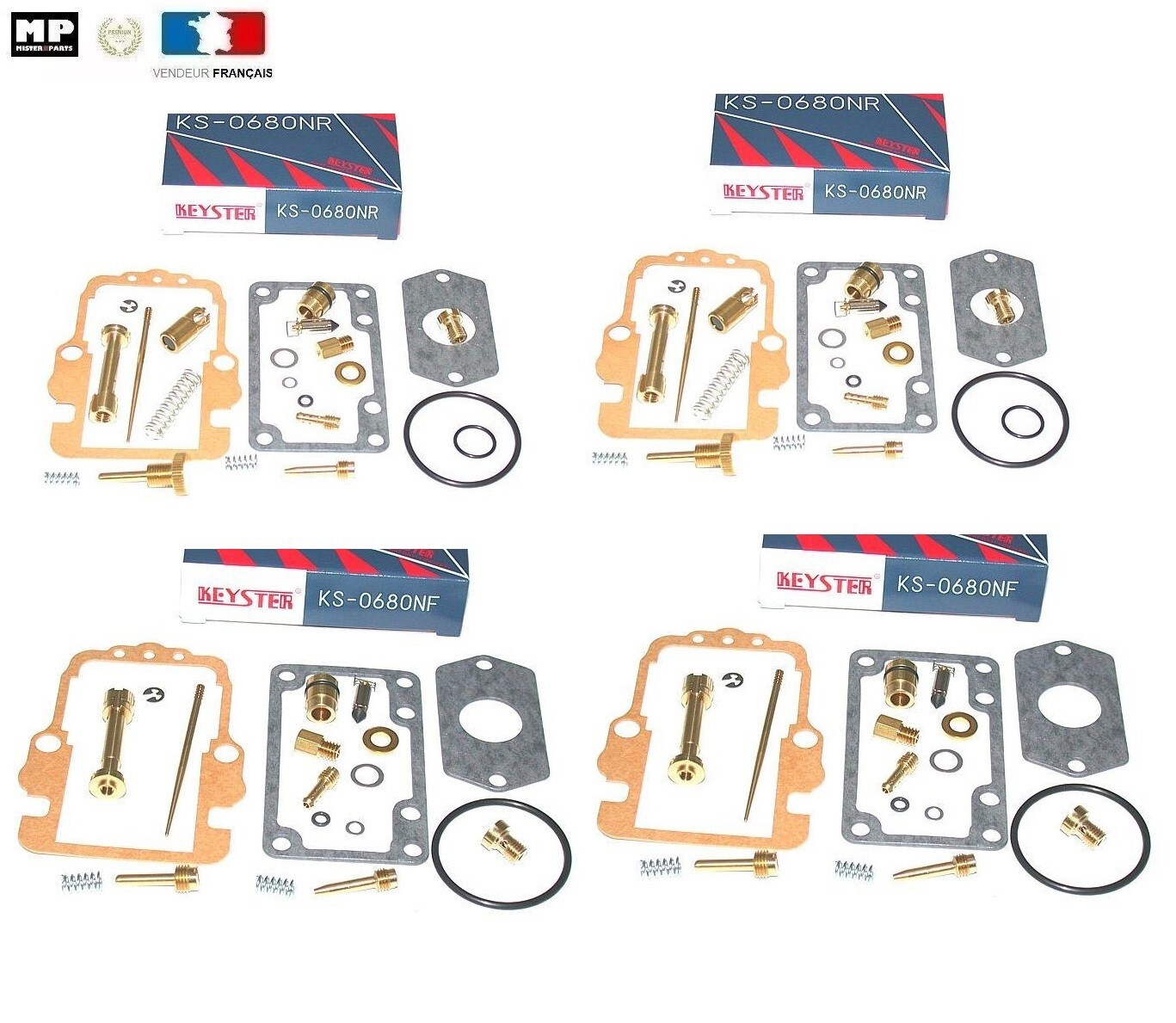 Kit joint carburateur KEYSTER premium pour SUZUKI RG500 Gamma avant et arrière
