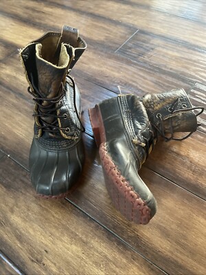 Bean Boot 8'' Bison Leather Women's Dark Brown Brick