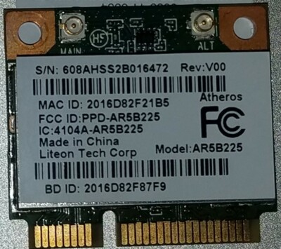 Samsung NP300E5C Genuine Laptop Wireless Wi-Fi Card Atheros AR5B225