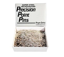 Prym Extra FINE Dressmaker Pins - #21-1 1/4" Long Premium Nickel-Plated Steel