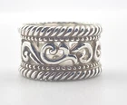 Brighton Vintage Sterling Silver Open Scrollwork Band Size 7