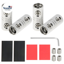 4 Gauge Wire Splice Connectors - Heavy-Duty Nickel Plated Brass Battery Cable Bu