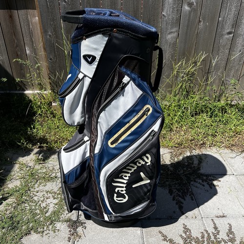 Borsa per carrello da golf Callaway Chev Org 14 vie blu/nero senza tracolla! - Foto 2 di 10