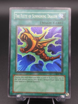 The Flute of Summoning Dragon SDK-042 YuGiOh Starter Deck: Kaiba Super Rare 2002