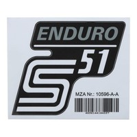 Klebefolie Seitendeckel S51 Enduro Silber FüR Simson S51
