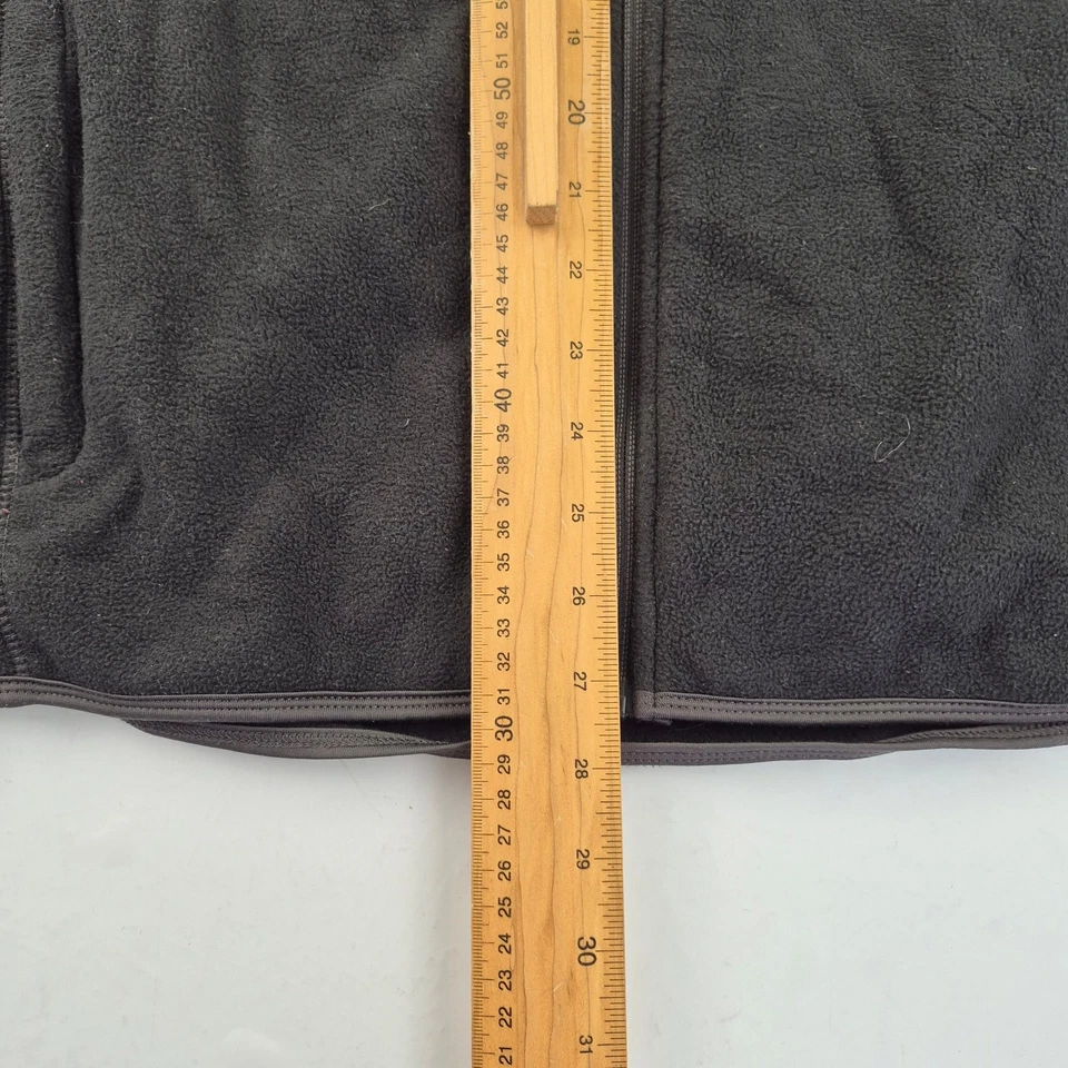 Chaqueta TRESPASS Grande Negra Para Hombre AT100 Poliéster Vellón Cremallera Completa Informal Foto 2 de 4