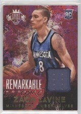 2014-15 Panini Court Kings Remarkable Rookie Memorabilia Zach LaVine #38 ni4