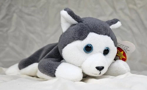 Vintage 1996 TY Nanook Husky Beanie Baby WITH Tags and Tush Tag