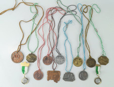 13 alte Sport-Medaillen – Volkslauf / Laufsport – Konvolut – Auszeichnungen