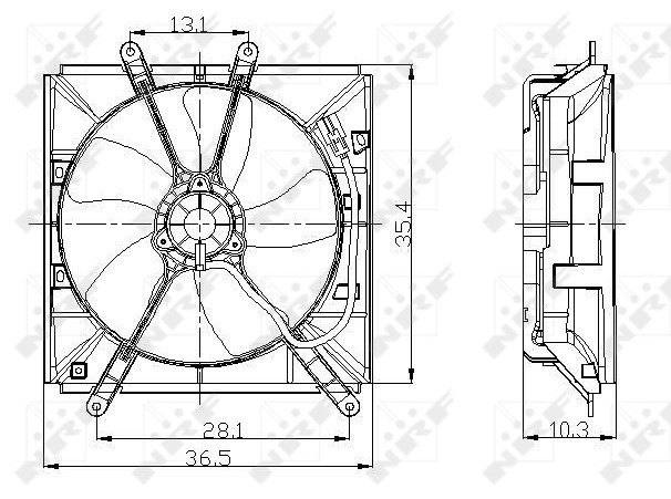 Ventilateur de refroidissement moteur NRF 47016 haute performance durable - 2
