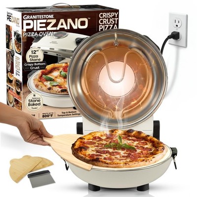 Crispy Crust Pizza Oven by Granitestone   12 Inch Pizza Oven Indoor Counterto...