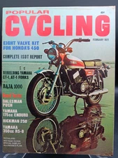 POPULAR CYCLING MAGAZINE FEB 71 Yam 175 CT-1 & 350 R5-B Dalesman 125 Rickman 250