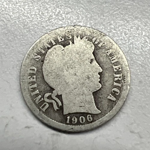 1906-S Barber Dime US Coin Actual Coin Check My Barber Dime Out In My Store