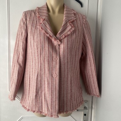 Women's  SO bin ICH  Long Jacket  Size  UK 14, pink coloured 
