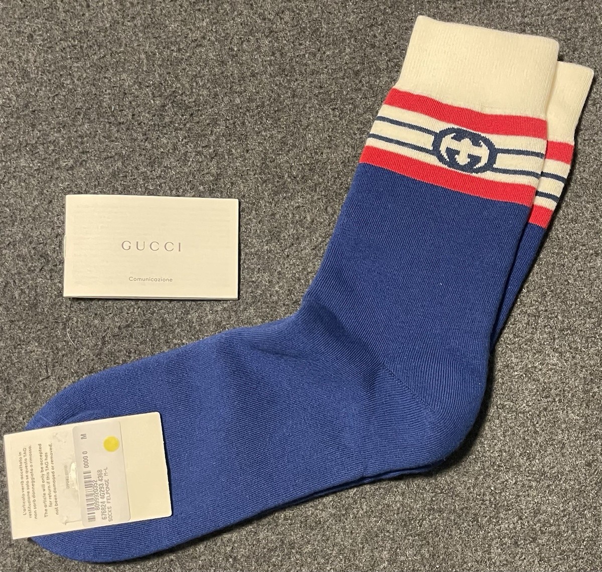 GUCCI ソックス 関税込】◇GUCCI グッチ◇ウィングスカル コットン ソックス