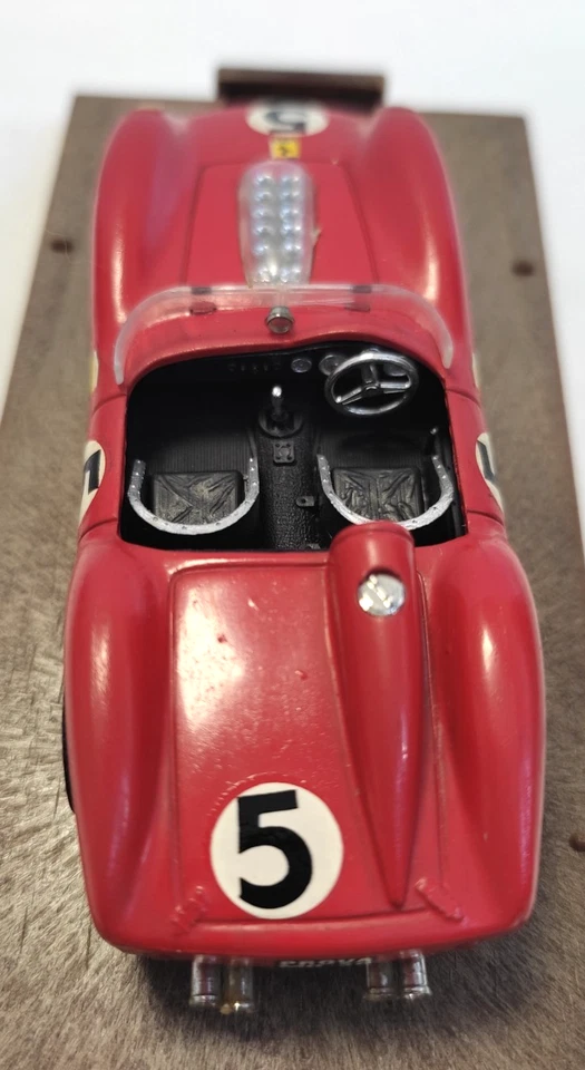 BRUMM 1:43 AUTO DIE CAST  FERRARI 250 T.R.S. HP 300 1960  #5  ROSSO    ART R94 - Immagine 4 di 4