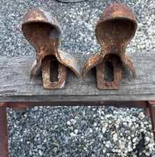 Set of 2 Antique Clawfoot Tub Feet Ball + Claw Bathtub Legs /Wood Stove Feet USA