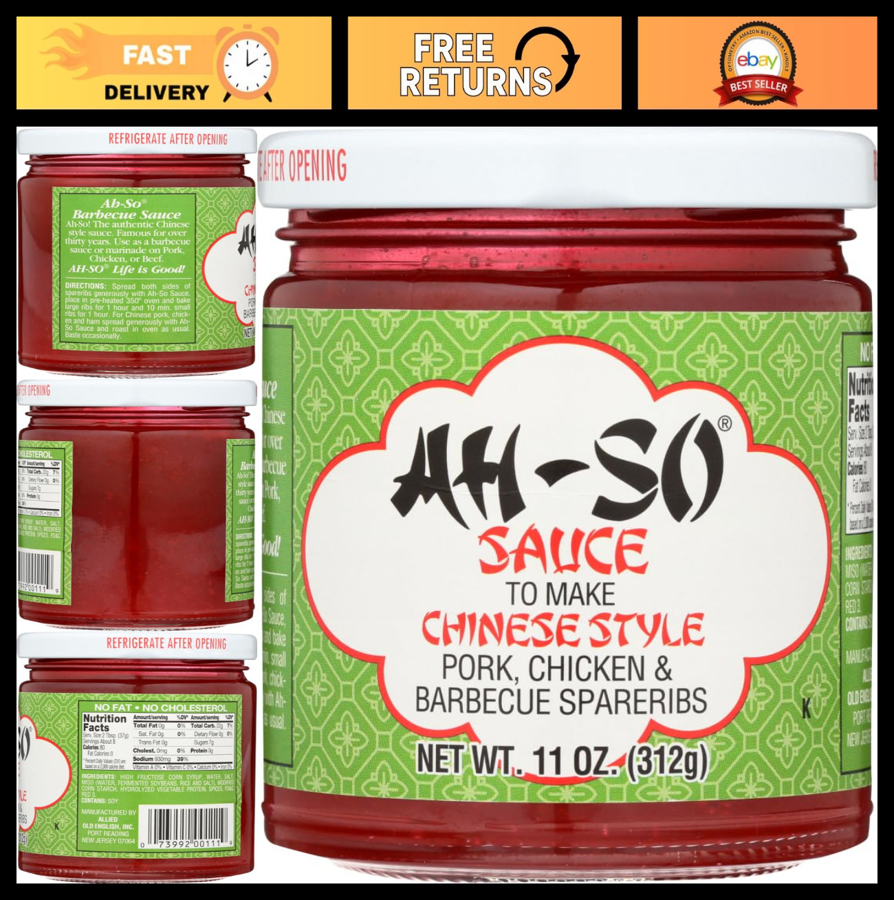 For Spareribs - 11 Oz, Pack Of 6, Perfect For Grilling & Bbq