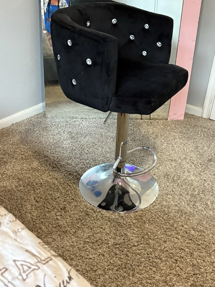 Duhome 豪华家庭办公室高靠背钻石设计滚轮椅带轮子 — 第 3/4 张图片