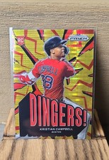 2025 Panini Prizm - Dingers! Kristian Campbell, Kristian Campbell #9 Red Pulsar