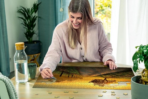 Ravensburger Puzzle Landschaft Morgensonne Erwachsenenpuzzle Farbenfroh 1000 - Bild 4 von 12