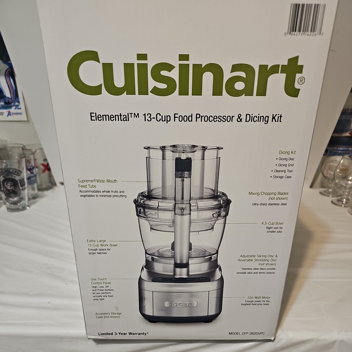 Cuisinart Elemental 13-Cup Food Processor With Dicing Kit CFP