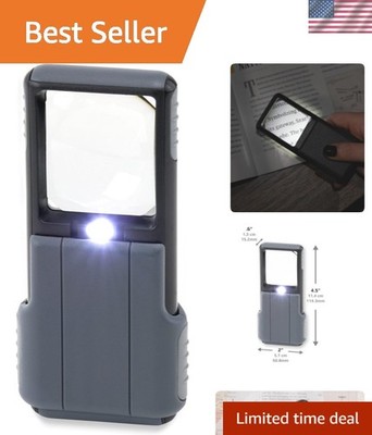 Lightweight MiniBrite 5X Aspheric Magnifier - LED Illuminated for Optimal Use