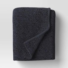 Marled Knit Throw Gray/Blue - Threshold