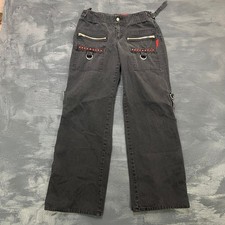 Tripp NYC Pants Women's 7 Black 2000s Y2K Goth Punk Alt 30x30